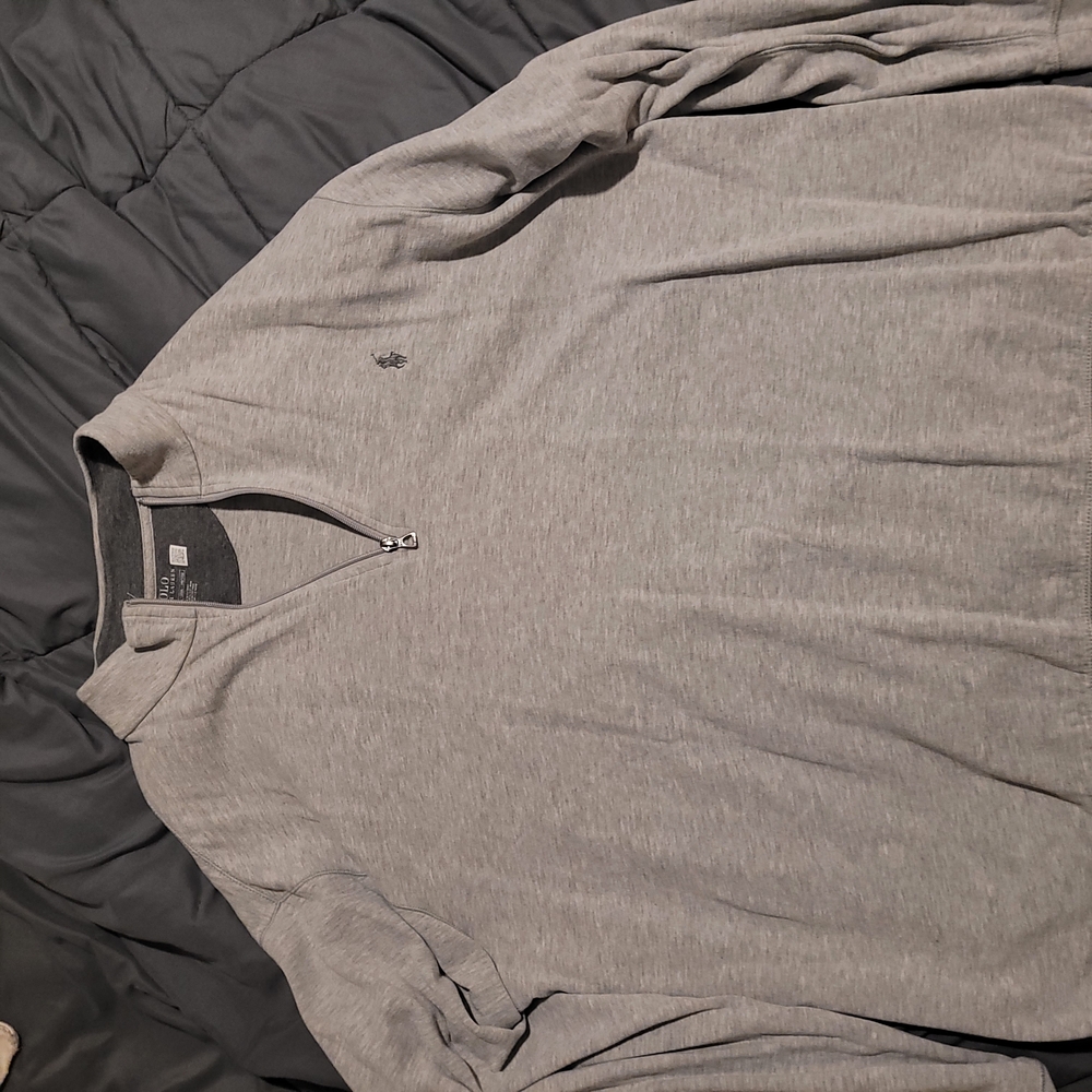 Men's Gray Half-Zip Shirt